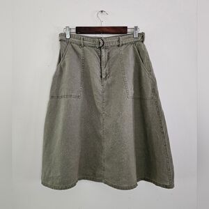 Artisan Ny 100% Linen Skirt 4